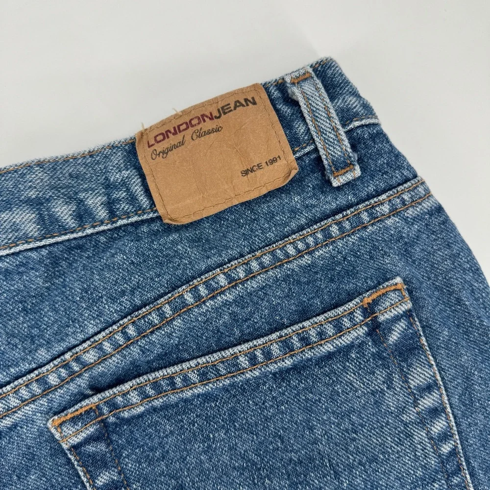 Vintage London jean original classic medium wash jean shorts